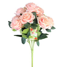 Load image into Gallery viewer, Silk Flower 2 Bundles (with Total 20 Heads)Artificial Rose Flower Bush, for DIY Any Decoration Artificial Silk Flower(Blush)
