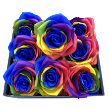 Load image into Gallery viewer, 20pcs Artificial Silk Rose Flower only Heads no stem Rainbow Roses Flowers-DIY Bridal Bouquet Flower or DIY Any Home Garden Decoration Flower Arrangment (Head-Blue)
